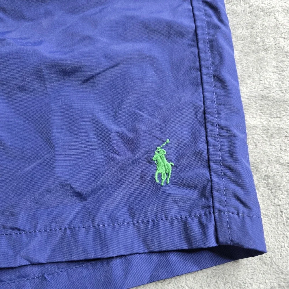 Polo Ralph Lauren Swim Trunks Mens 3XLT Navy Blue Green Pony Lined 6.5